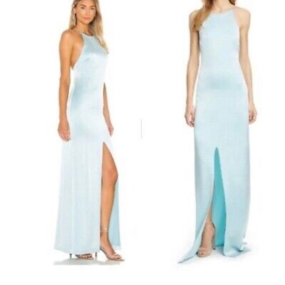 Alice + Olivia Ettley Dress Halter Maxi - size 2